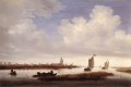 Vista de Deventer vista desde el paisaje marino del barco del noroeste Salomon van Ruysdael